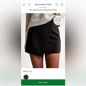 The A&F Scarlett Wrap Mini Skort